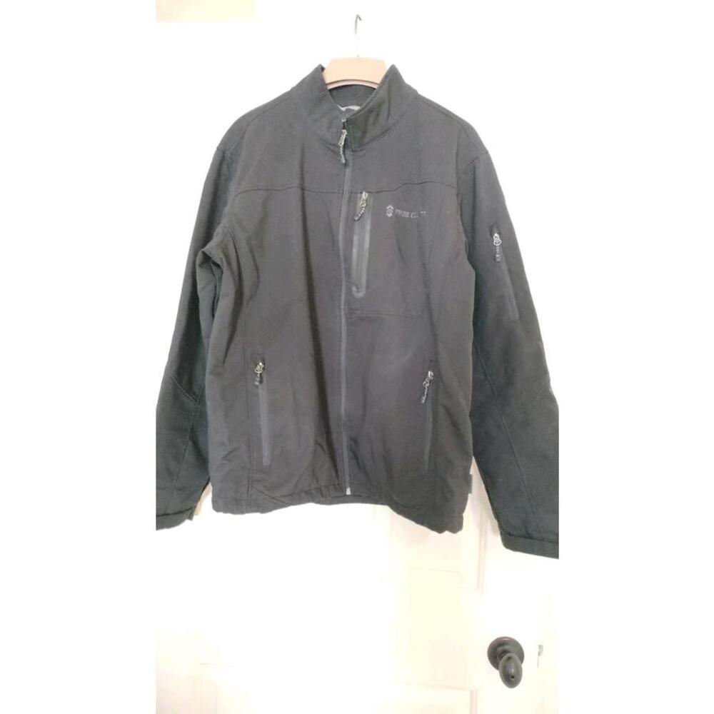 Free‎ Country Full Zip Black Long Sleeve Mens Fleece Lined Jacket Size L
